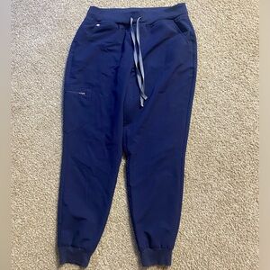 Figs Zamora high waisted navy joggers